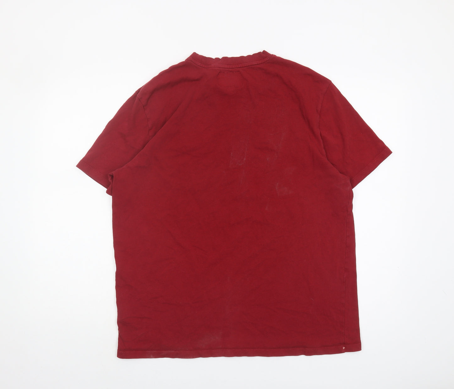 The Stronghold Men's Red XL Cotton Short Sleeve T-Shirt