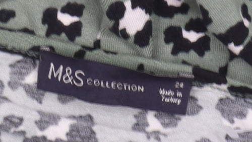 Marks and Spencer Women’s Green Animal Print Wrap Dress