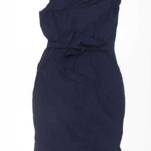 Next Women's Blue Sleeveless Knee Length Dress