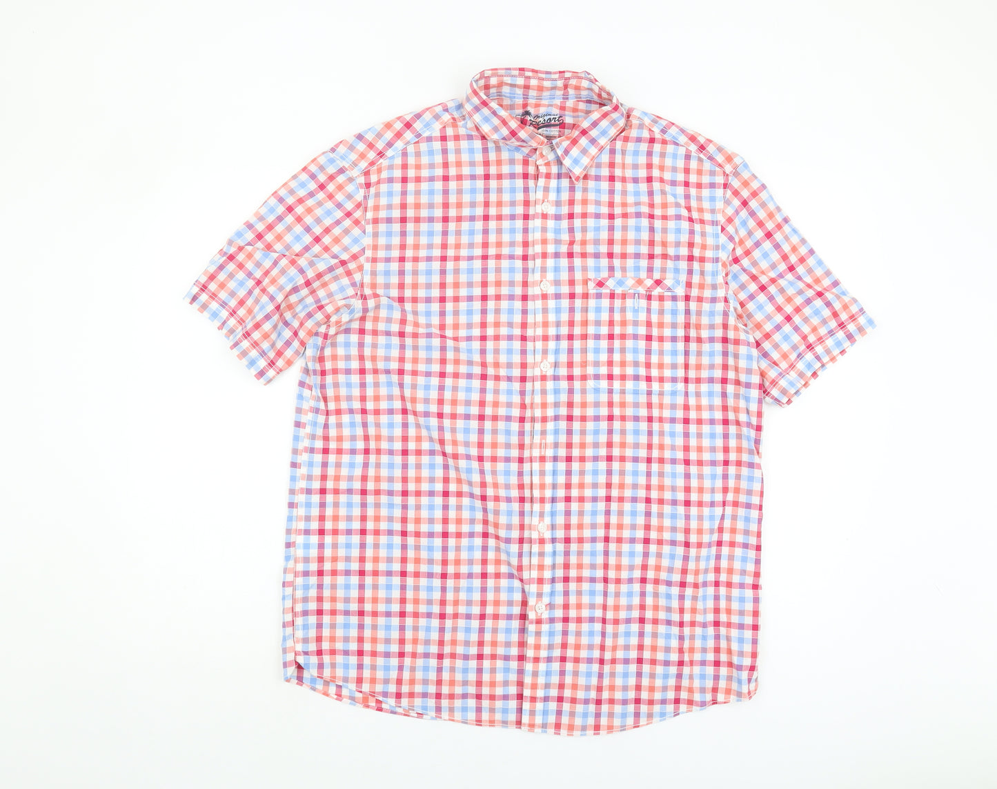 Marks and Spencer Men's Multicoloured Check Shirt - M