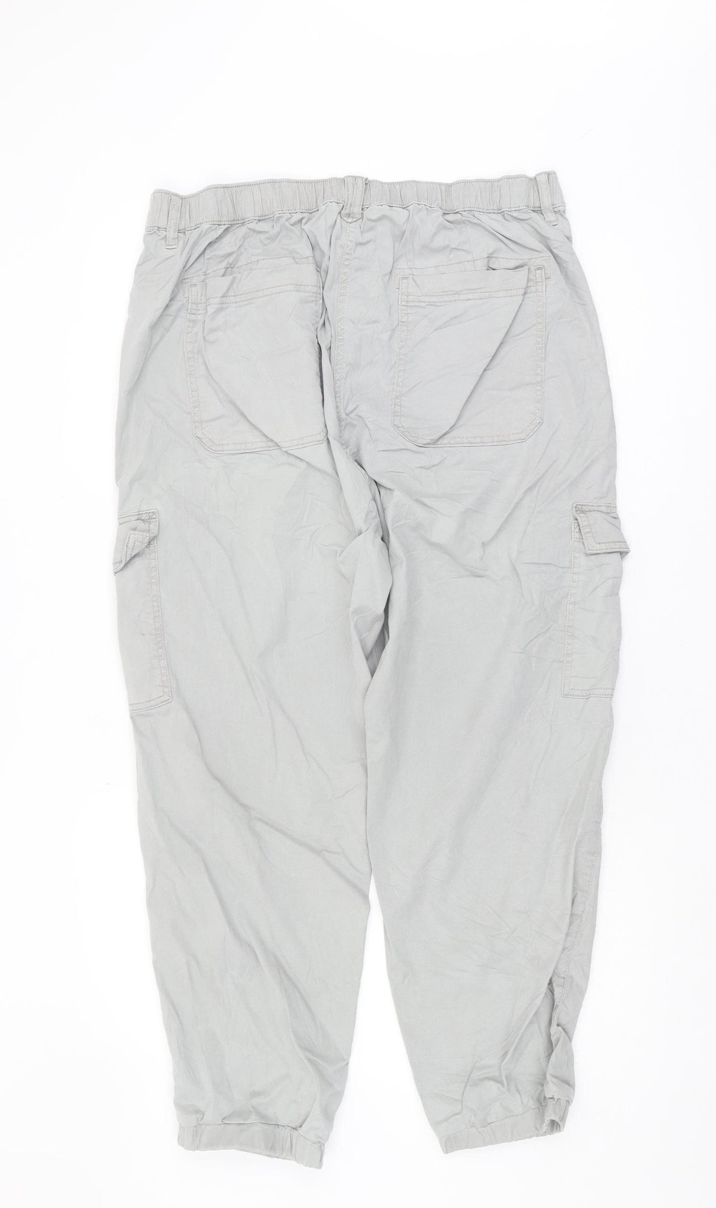 Marks and Spencer Women's Grey Cargo Trousers Size 16