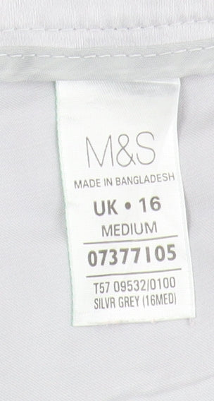 Marks and Spencer Women Grey Trousers Size 16