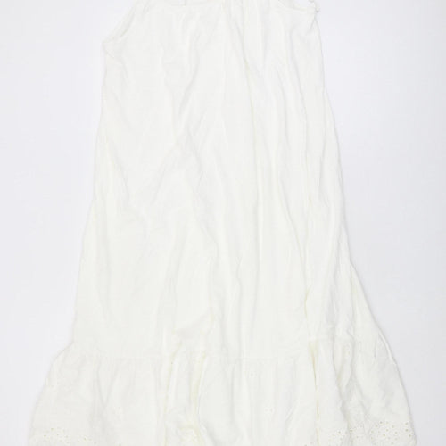 Next Women White Sleeveless Dress Size 12