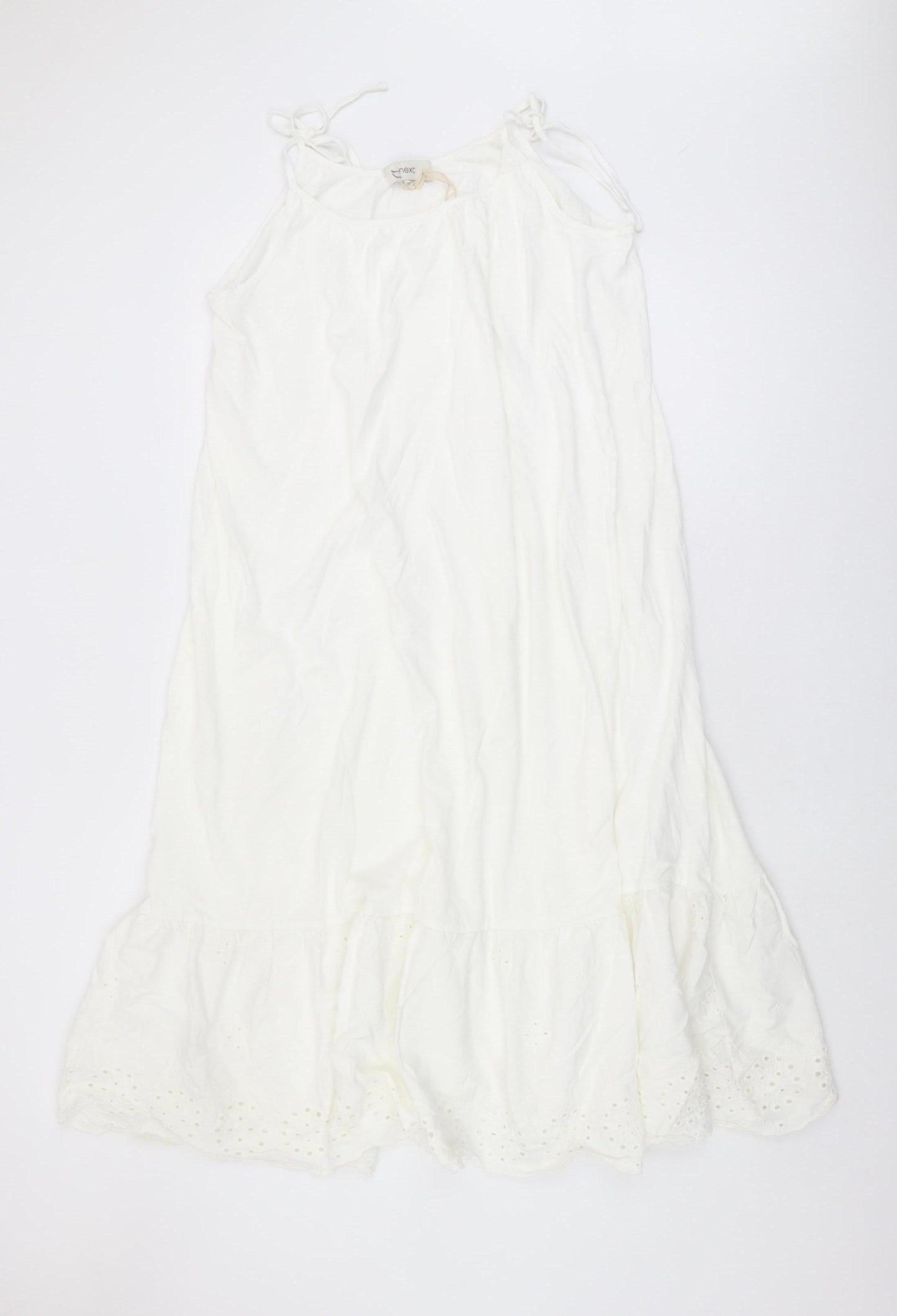 Next Women White Sleeveless Dress Size 12