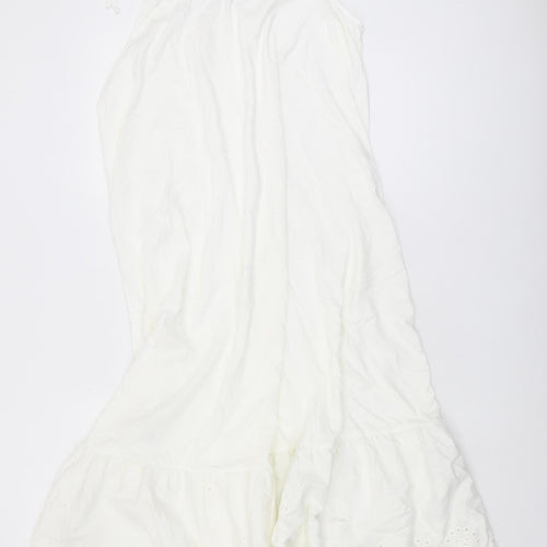 Next Women White Sleeveless Dress Size 12