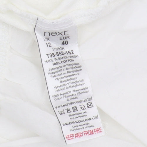Next Women White Sleeveless Dress Size 12