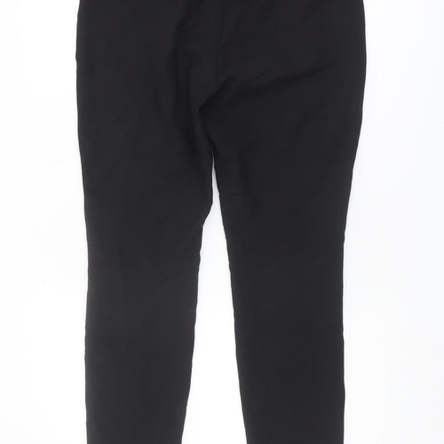 Next Women's Black Trousers Size 10 Regular Zip