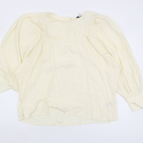 Next Women's Ivory Blouse Size 20 Relaxed Viscose