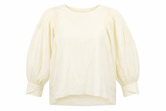 Front view of Next Women's Ivory Blouse, size 20, Relaxed Viscose