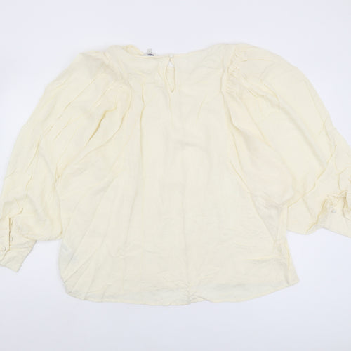 Next Women's Ivory Blouse Size 20 Relaxed Viscose
