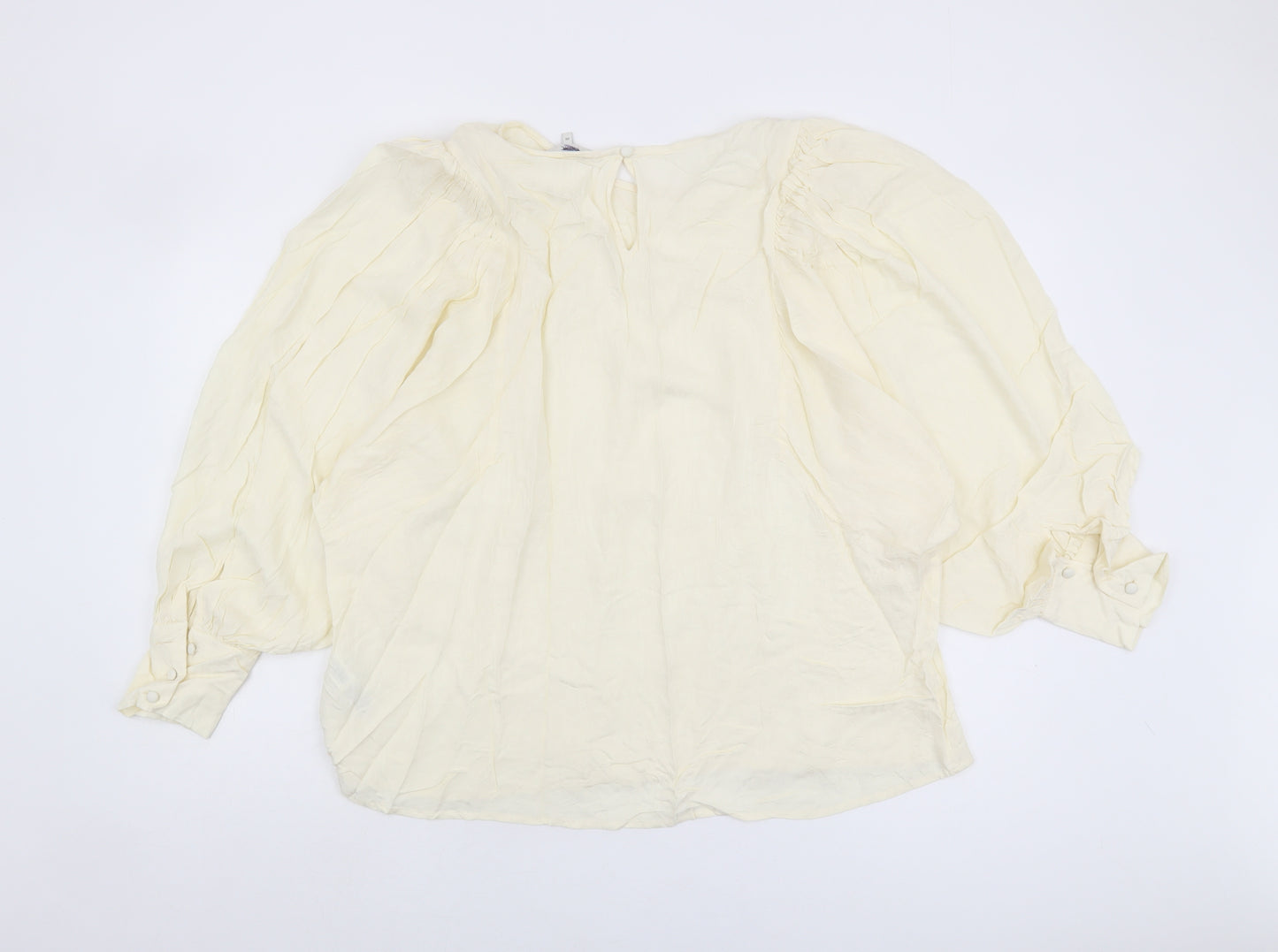 Next Women's Ivory Blouse Size 20 Relaxed Viscose