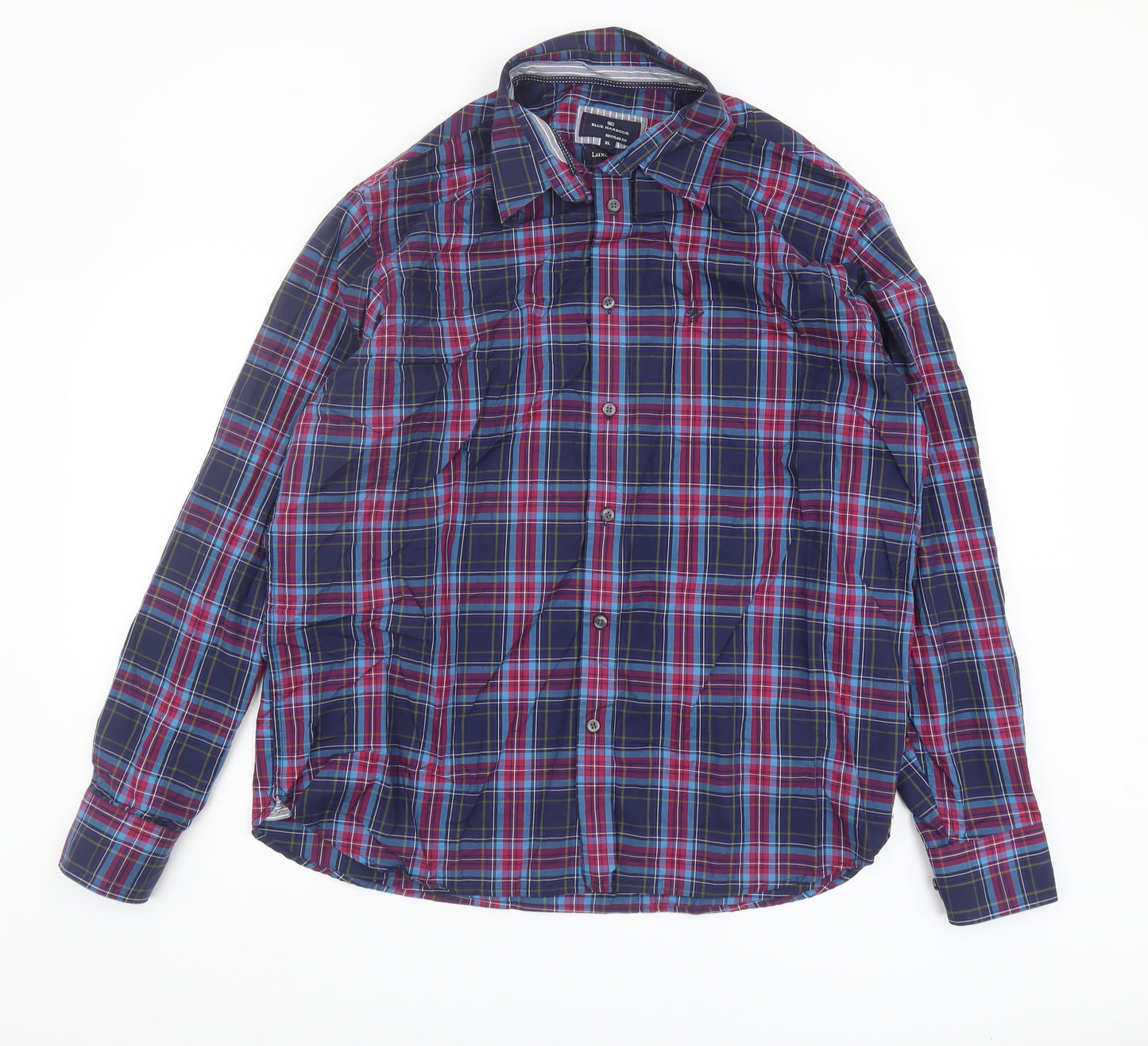 Marks and Spencer Men's Multicoloured Plaid XL Shirt