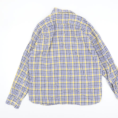 Marks and Spencer Men's Check Shirt, Multicoloured L
