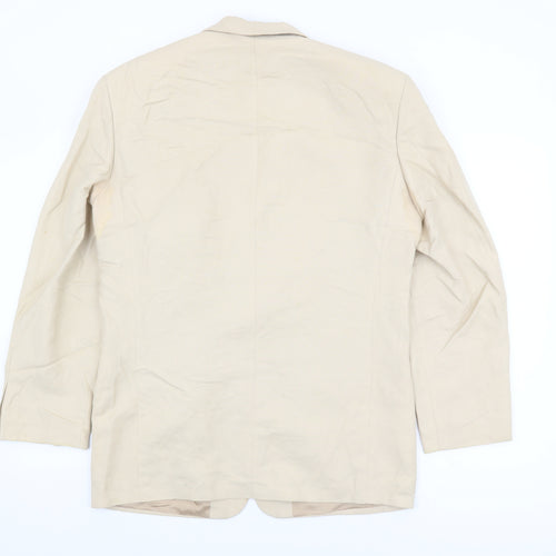 Marks and Spencer Men's Beige Blazer, 38, Regular Fit