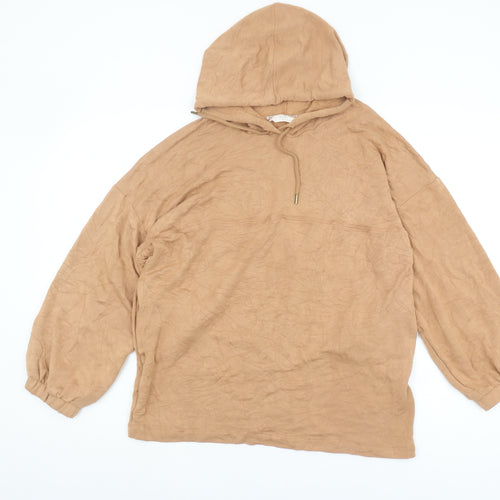 Marks and Spencer Women's Beige Hoodie Size 10
