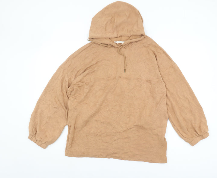 Marks and Spencer Women's Beige Hoodie Size 10