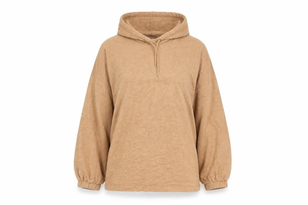 Front view of Marks & Spencer Women's Beige Hoodie, size 10