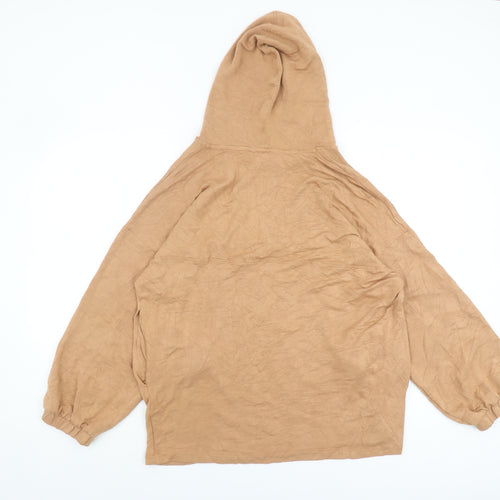 Marks and Spencer Women's Beige Hoodie Size 10