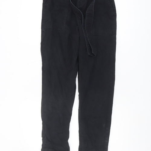New Look Women’s Black Paperbag Trousers Size 8
