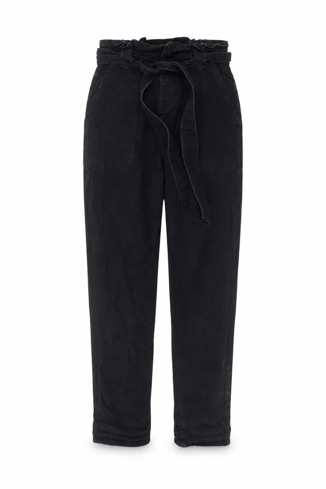 New Look Women’s Black Paperbag Trousers Size 8