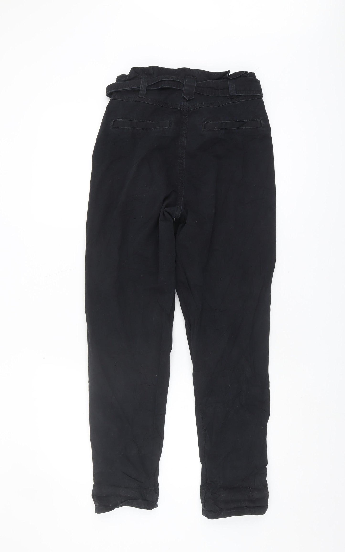 New Look Women’s Black Paperbag Trousers Size 8