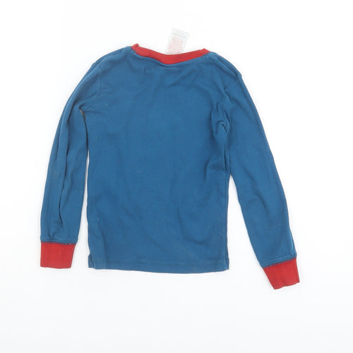 Mini Boden Boys Blue Dragon Pyjama Top, 5 Years, Cotton