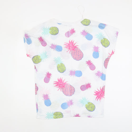 Quiz Women's Multicoloured Pineapple T-Shirt, Size S