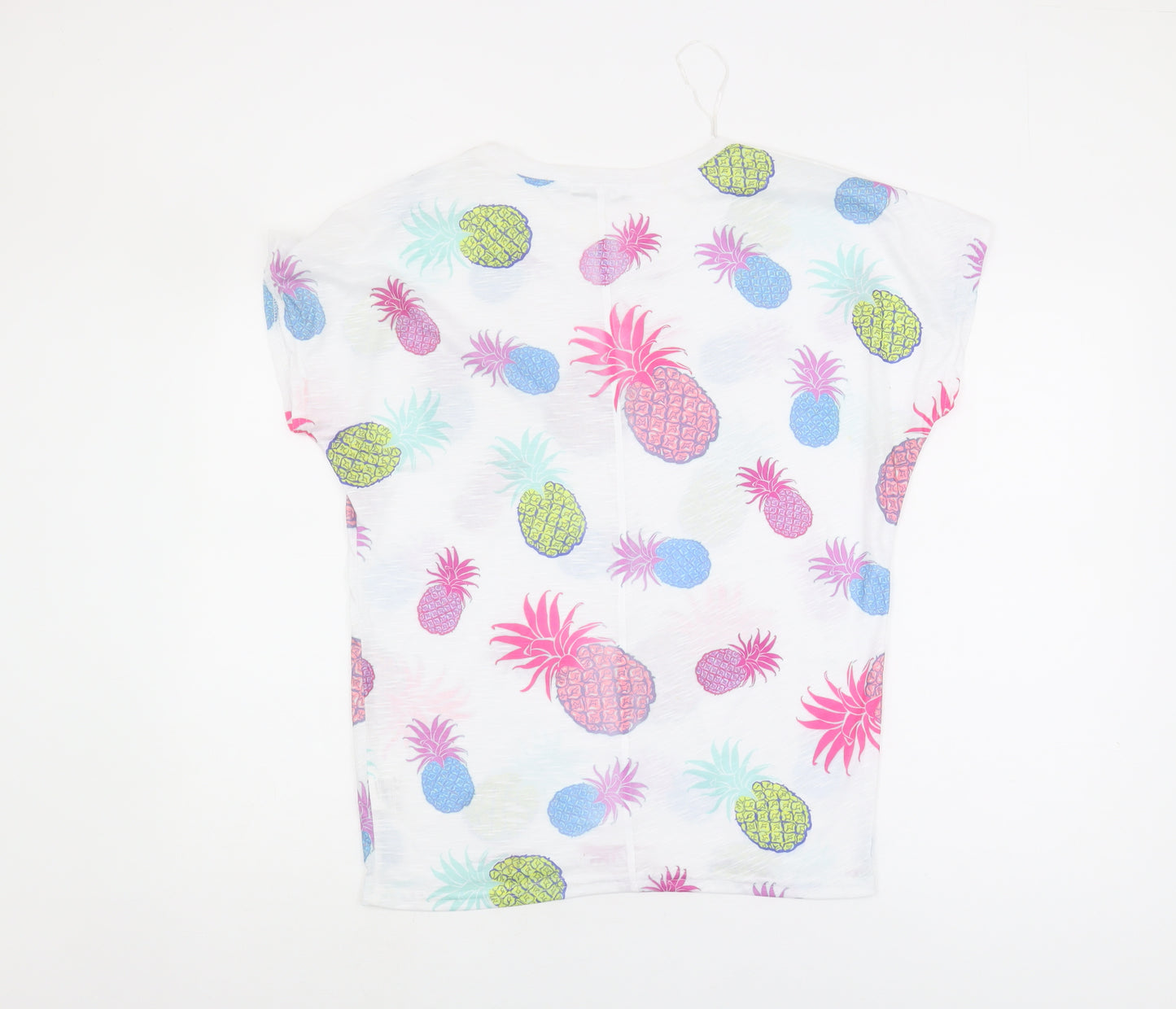Quiz Women's Multicoloured Pineapple T-Shirt, Size S