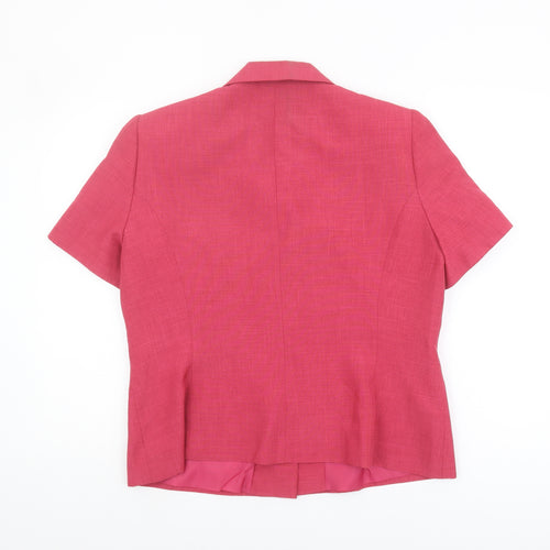 Debenhams Women's Pink Blazer, Size 16, Short Sleeve