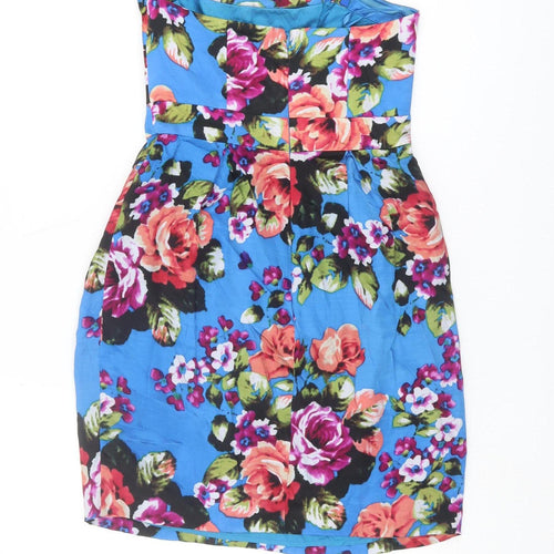 Monsoon Women's Multicoloured Floral Mini Dress Size 10