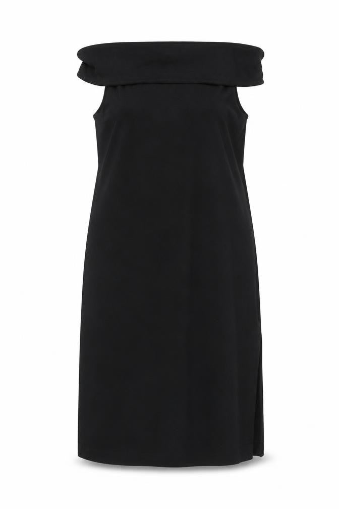 Front view of Marks & Spencer Women's Black Off-Shoulder Dress
