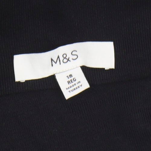 Marks and Spencer Women's Black Off-Shoulder Dress