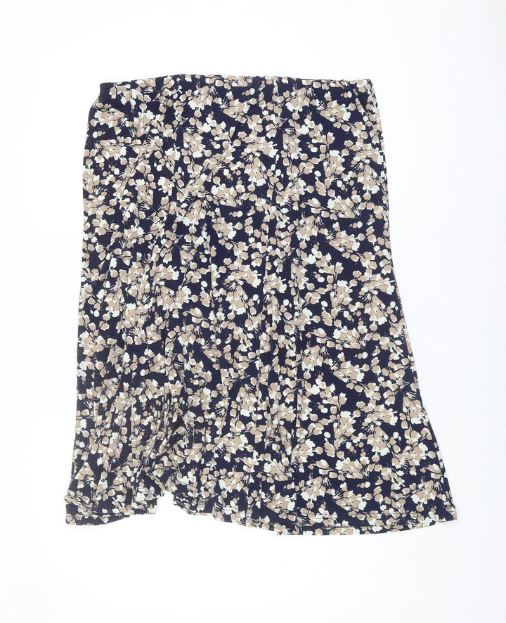 BM Collection Women's Floral Skirt Size 18 Multicoloured