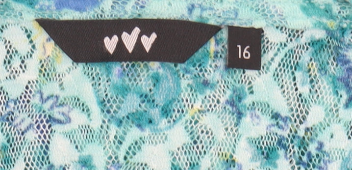 Per Una Women's Multicoloured Floral Wrap Blouse - Size 16