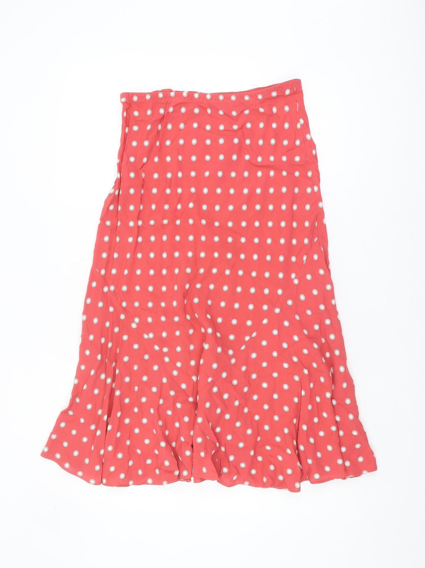Marks and Spencer Women’s Red Polka Dot Midi Skirt