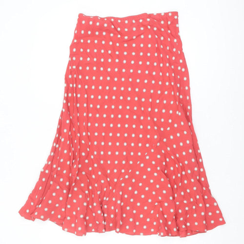 Marks and Spencer Women’s Red Polka Dot Midi Skirt