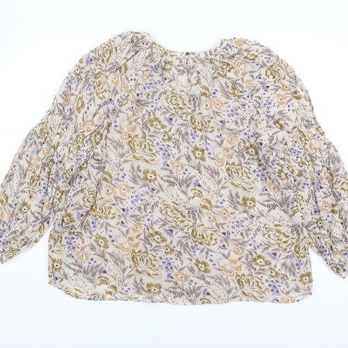 Marks and Spencer Women's Multicoloured Floral Blouse Size 18