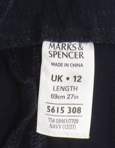 Marks and Spencer Women's Blue A-Line Skirt