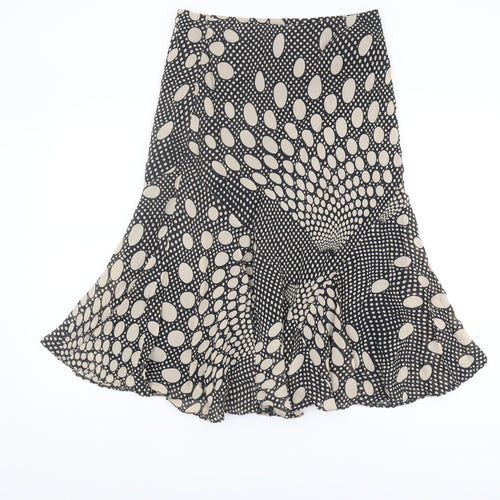 Marks and Spencer Womens Black Flare Skirt UK 14