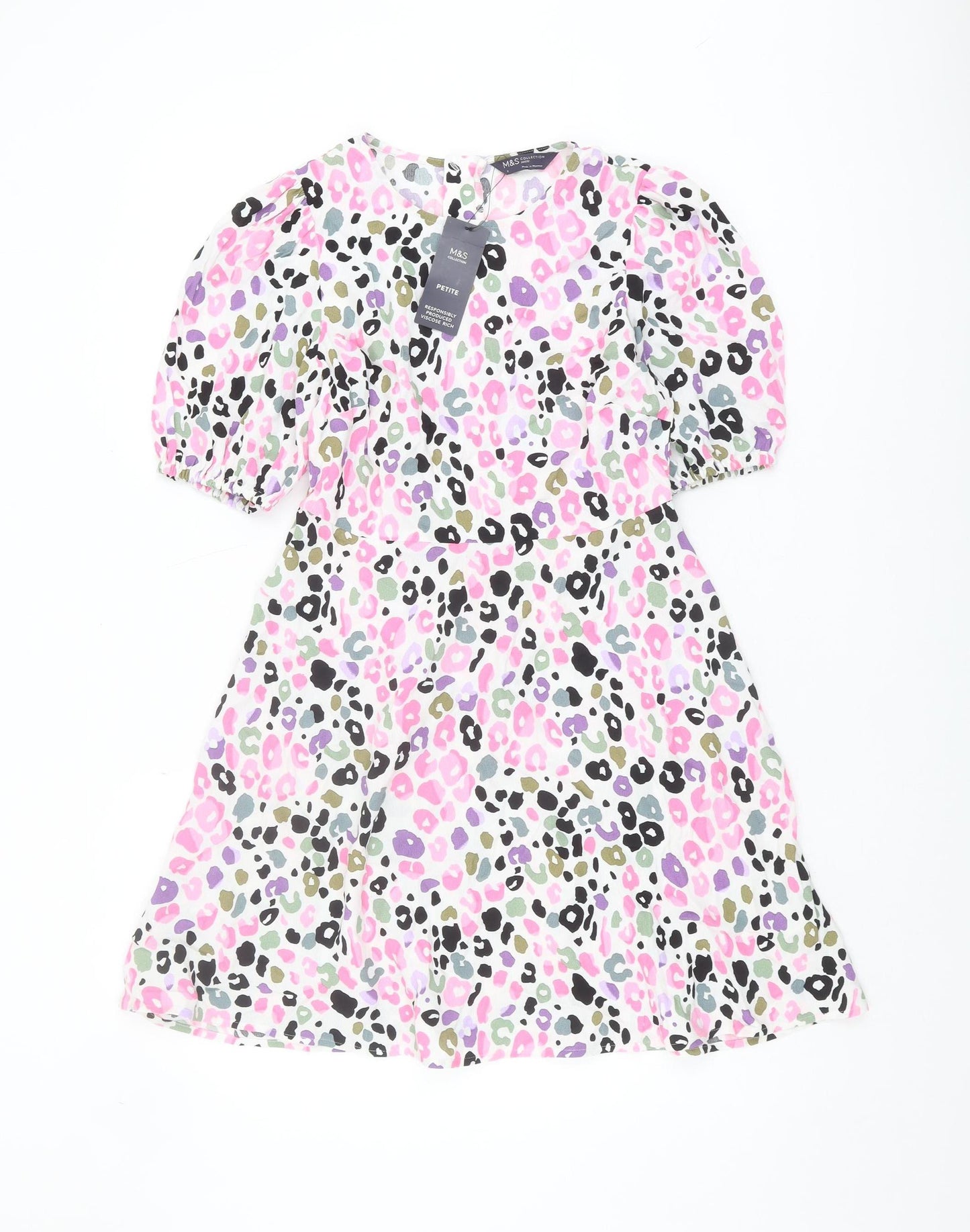 Marks and Spencer Petite Multicoloured Size 8 Dress