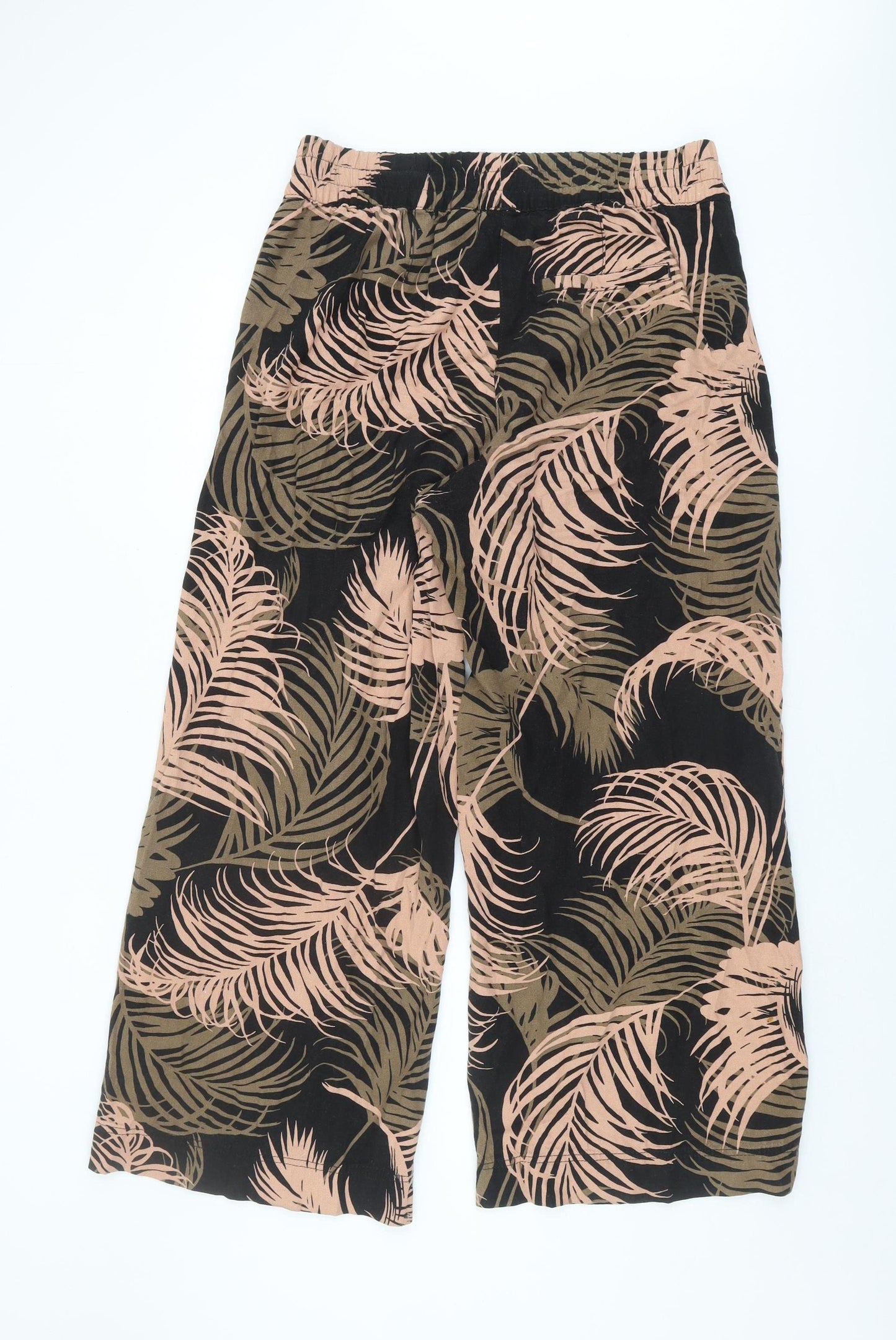 Next Women's Multicoloured Wide-Leg Trousers Size 14