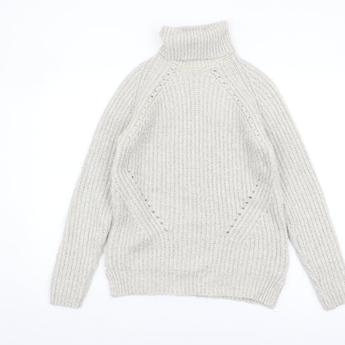 Next Women’s Ivory Roll Neck Pullover Jumper Size S