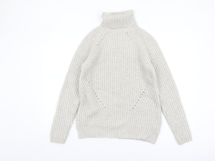 Next Women’s Ivory Roll Neck Pullover Jumper Size S