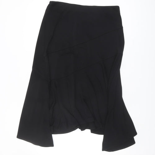 Marks and Spencer Women's Black Asymmetric Midi Skirt
