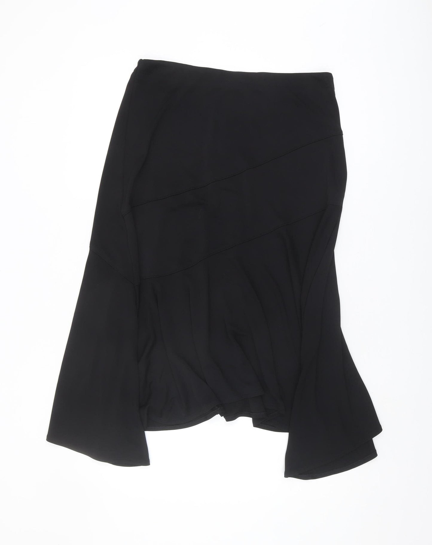 Marks and Spencer Women's Black Asymmetric Midi Skirt