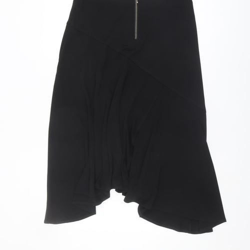 Marks and Spencer Women's Black Asymmetric Midi Skirt