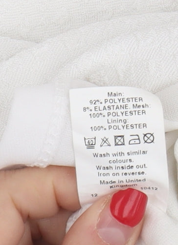 River Island Women’s White Slip Dress Size 12