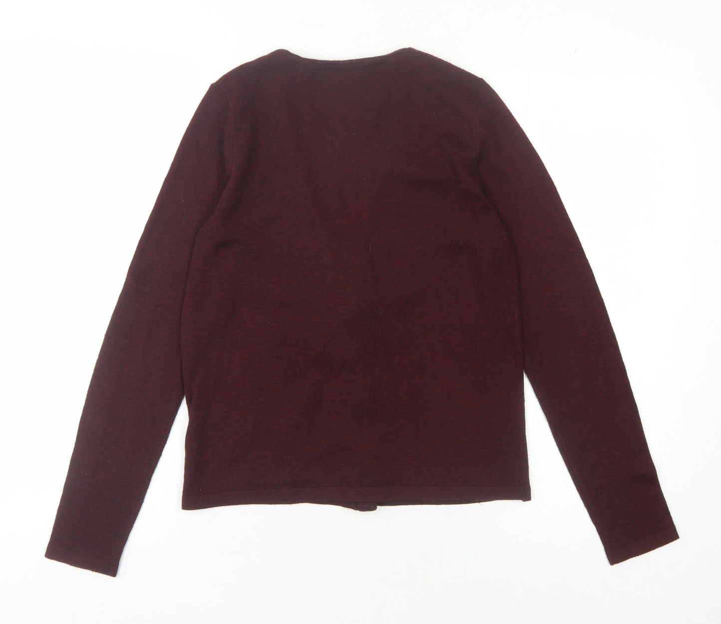 na.mu Women's Brown Cardigan, Size 2, V-Neck, Knit
