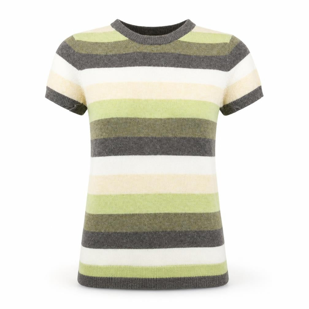 Front view of Banana Republic Women's Multicoloured Striped Pullover