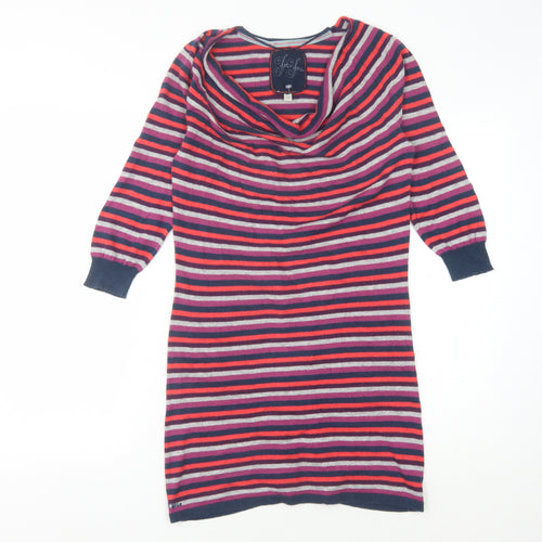 Fat Face Women's Multicoloured Jumper Dress Size 10
